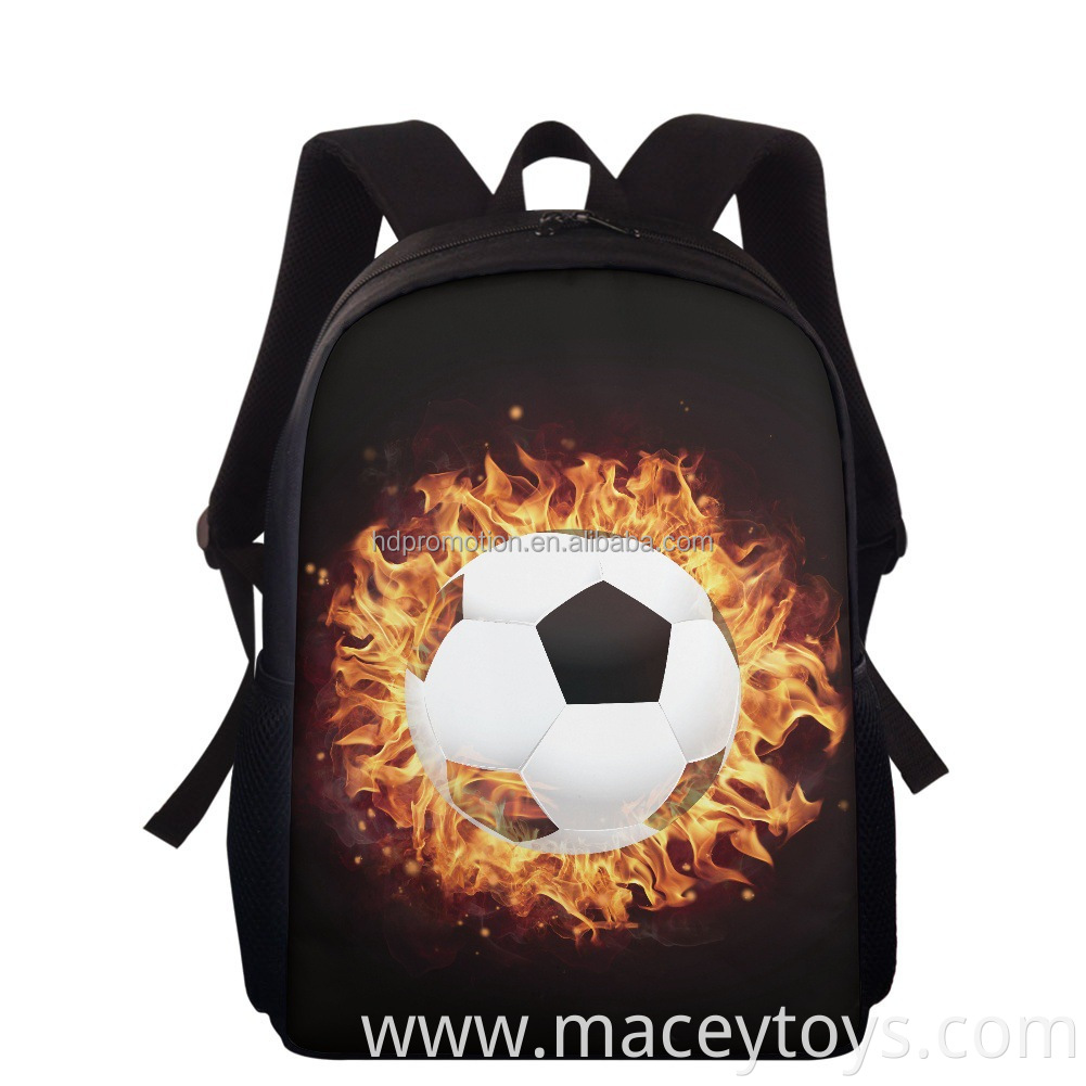 Football pattern printed school bag for primary and secondary school students 15 